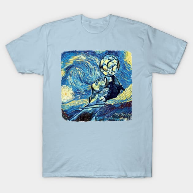 Ronaldo Van Gogh Style T-Shirt by todos